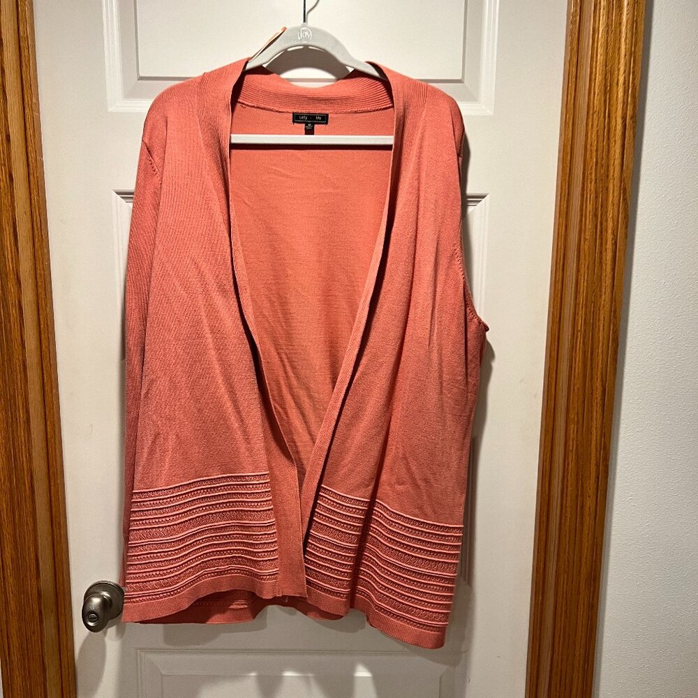 Coral cardigan